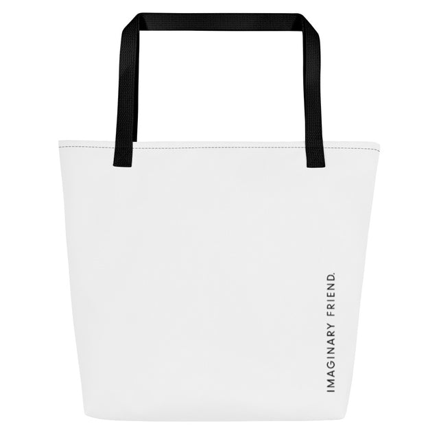 "On the go." Tote in white